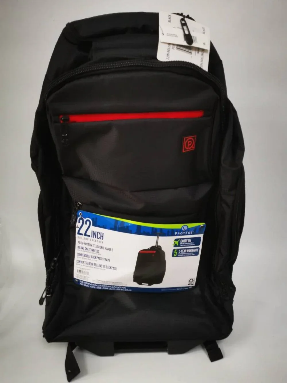 PROTEGE Lightweight Backpack 22‑Inch Multifunctional Carry‑On Luggage